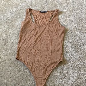 PLT brown bodysuit